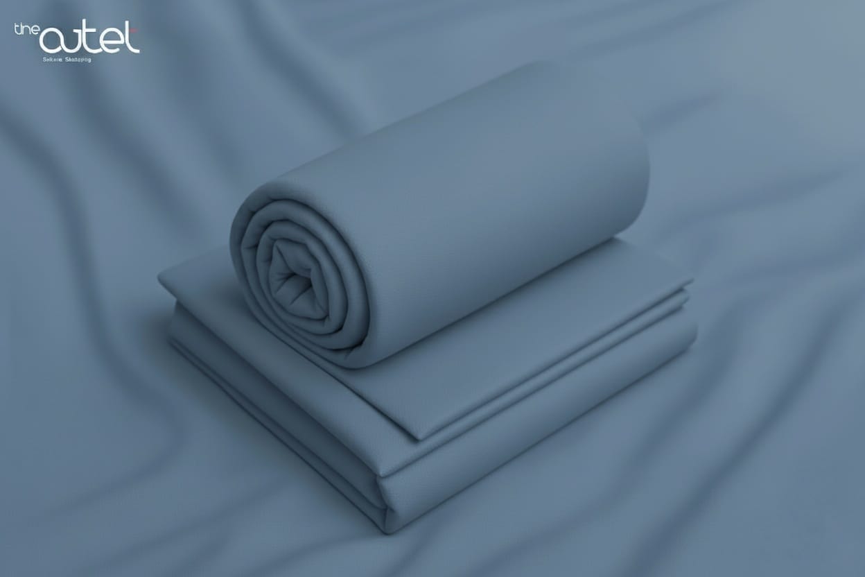 Wash & Wear Unstitched Fabric (Navy Blue)